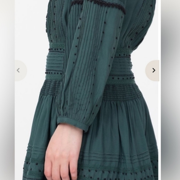 Sea NY the Azzedine long sleeve tunic dress green size 8 - Picture 5 of 16